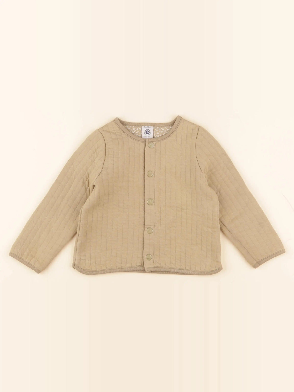 Petit Bateau - sweat marron - 36 mois