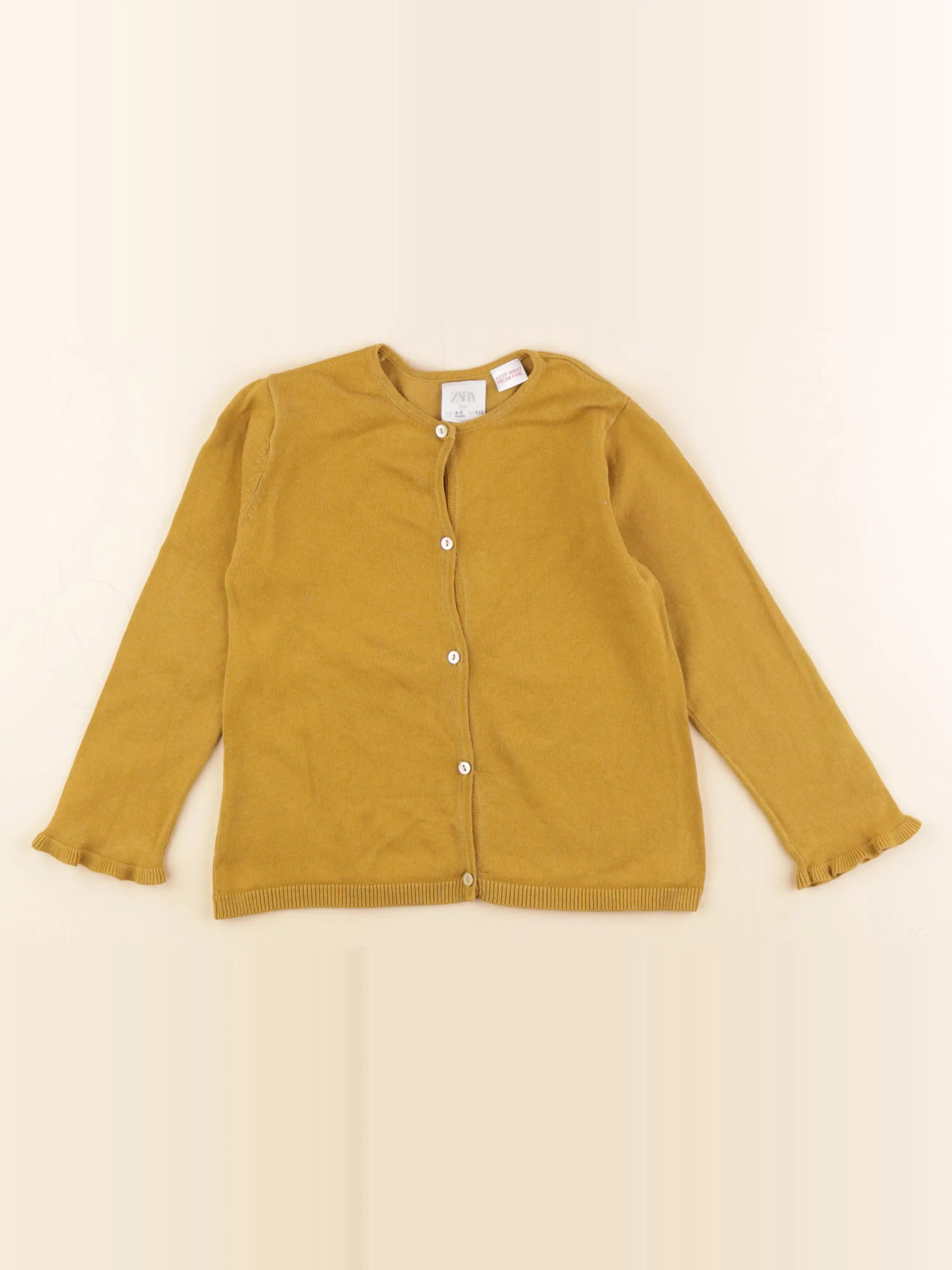 Zara - gilet jaune - 4/5 ans