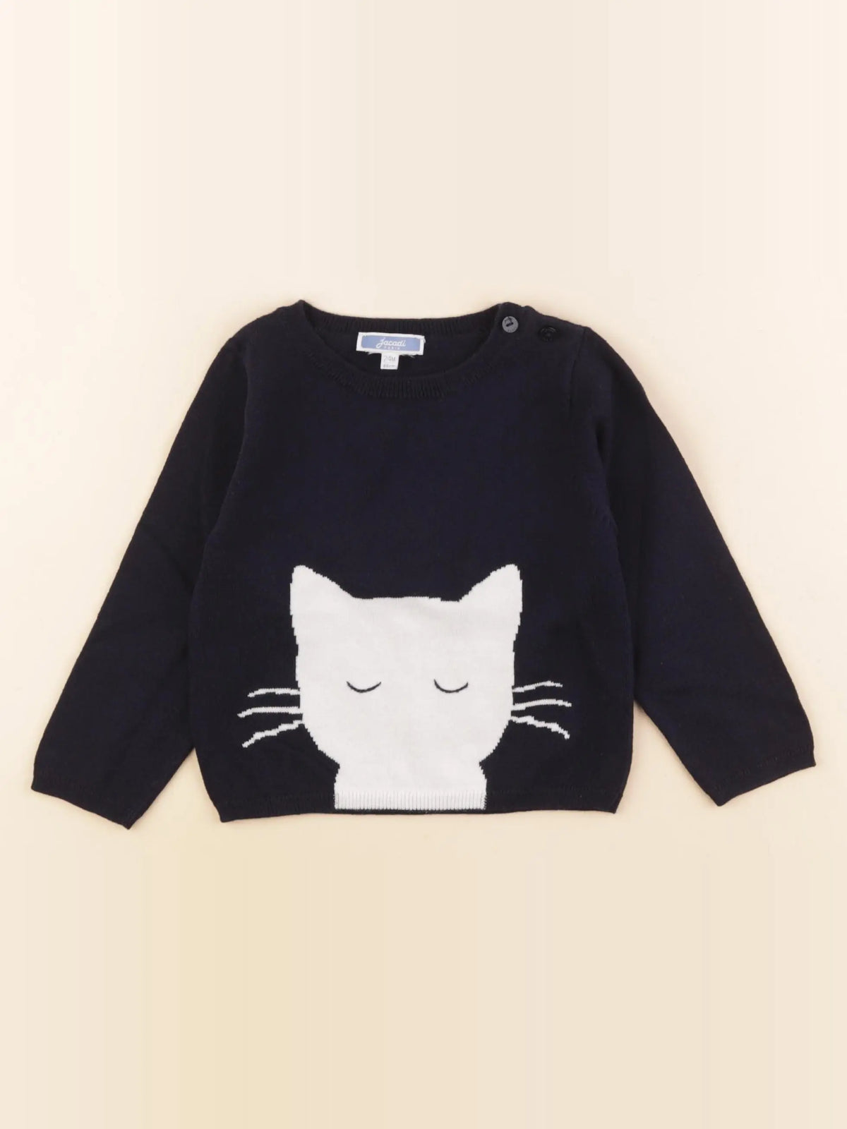 Jacadi - pull bleu - 24 mois