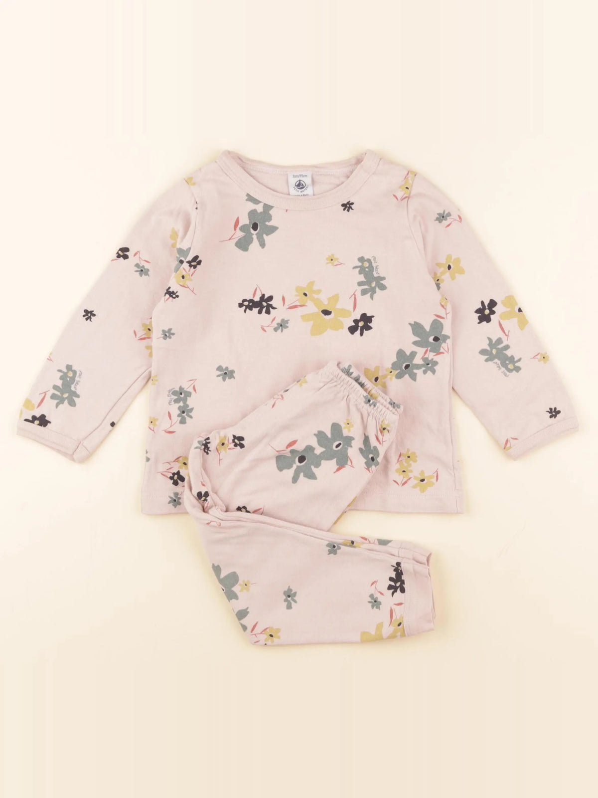 Petit Bateau - pyjama coton rose - 3 ans