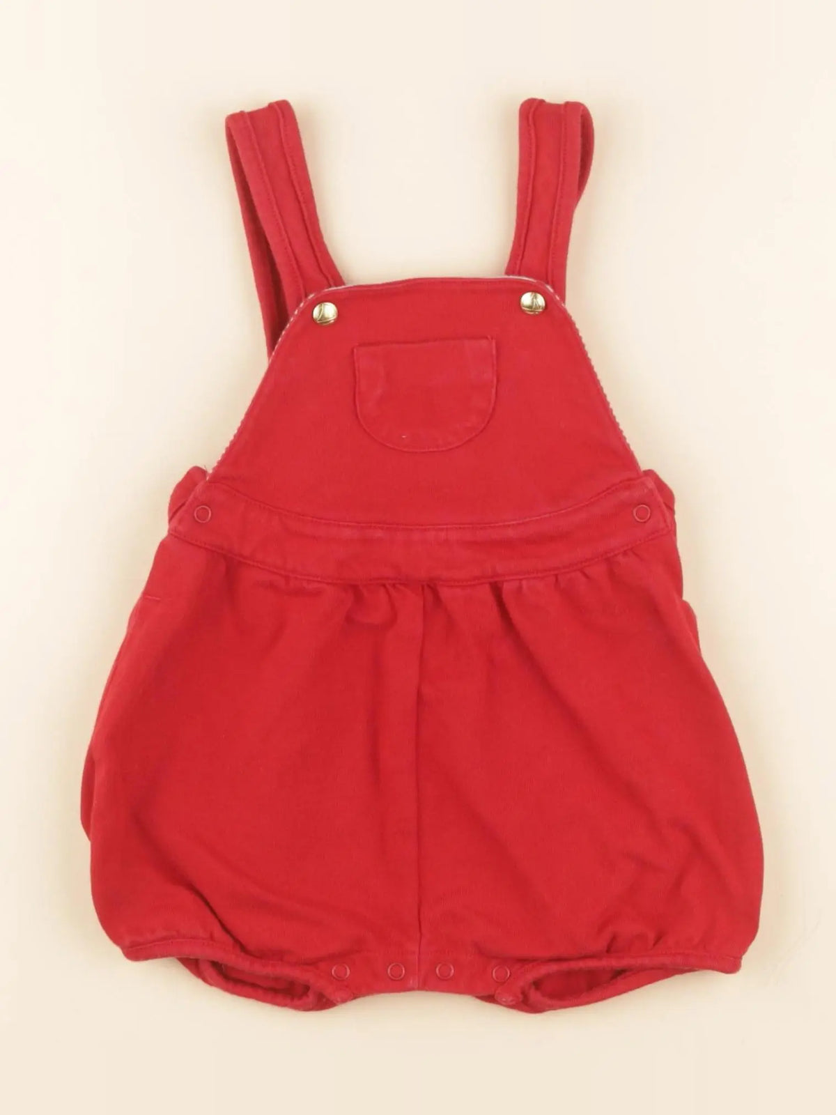 Petit Bateau - salopette rouge - 6 mois