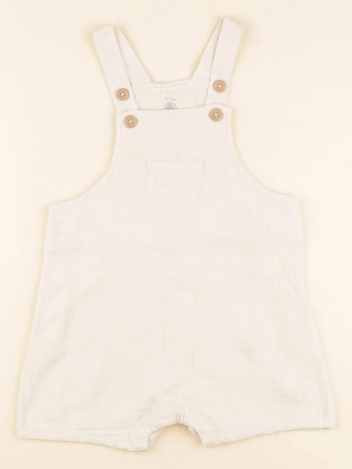 Petit Bateau - salopette beige - 18 mois