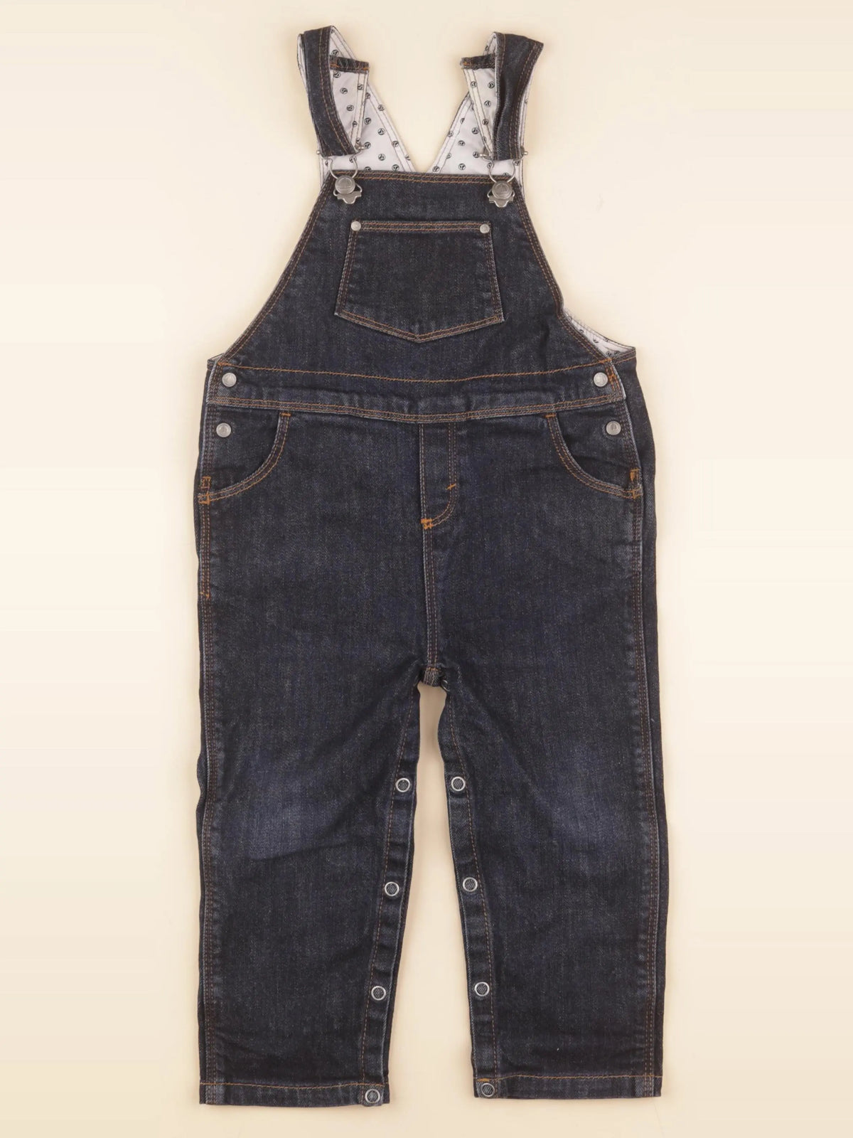 Petit Bateau - salopette bleu - 24 mois