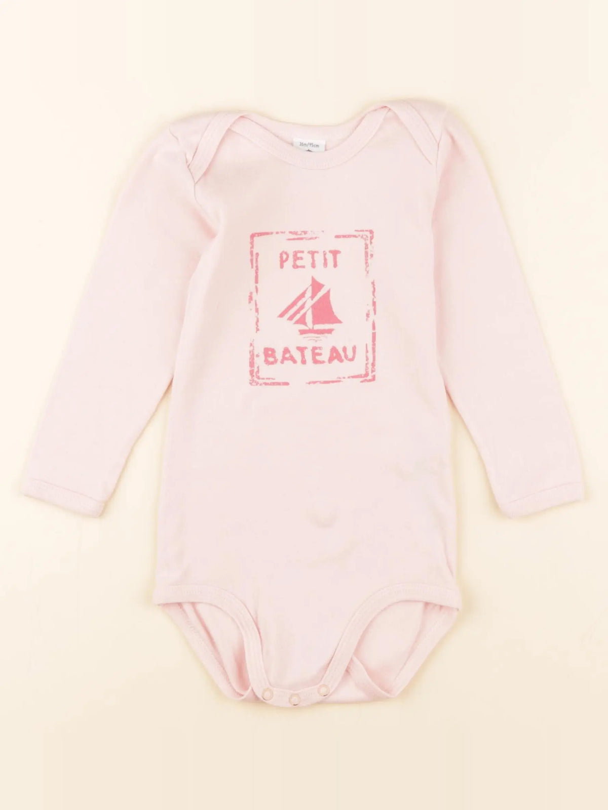Petit Bateau - body rose - 36 mois