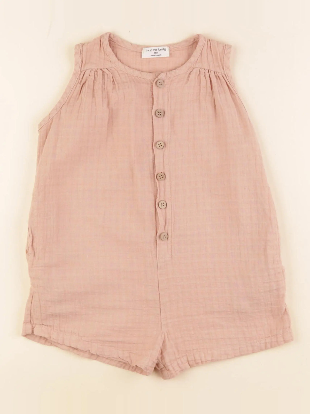 1+ In the family - combinaison rose - 36 mois