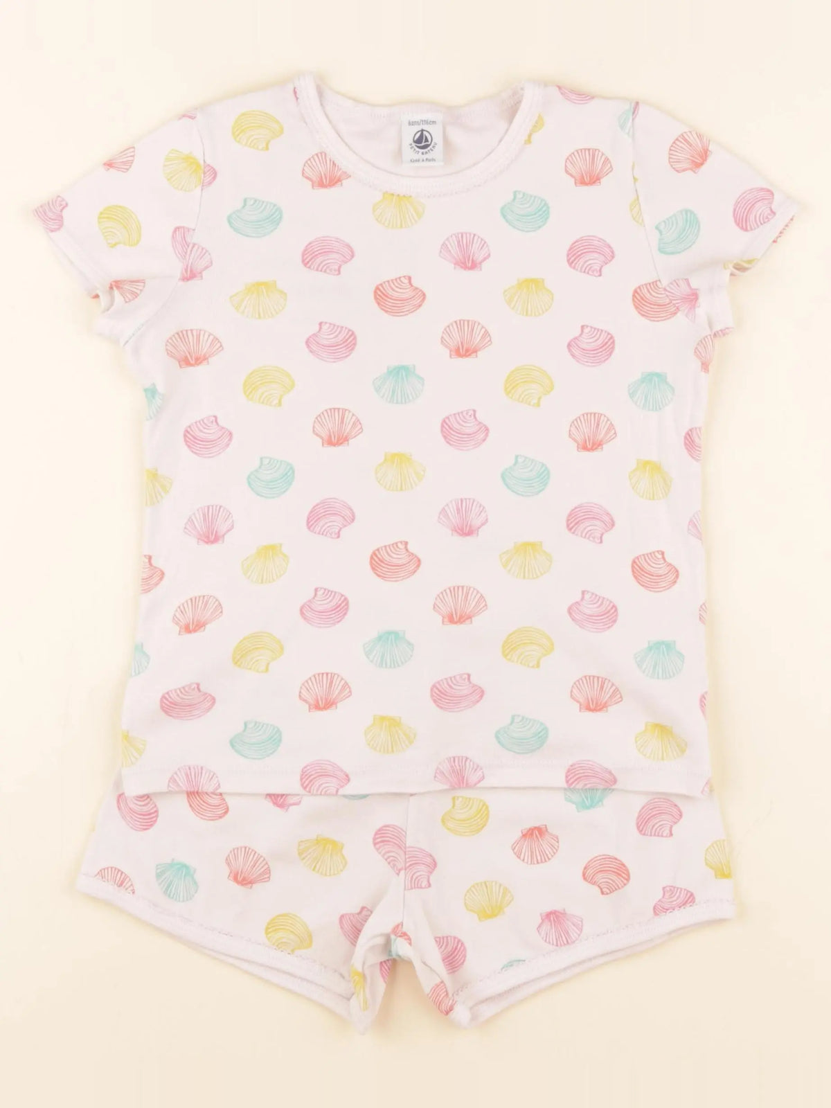 Petit Bateau - pyjama coton rose - 6 ans