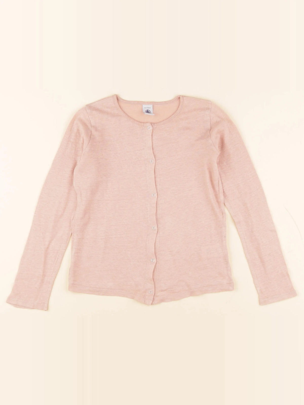Petit Bateau - gilet rose - 8 ans