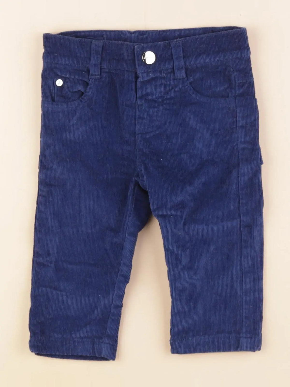 Jacadi - pantalon doublé bleu - 6 mois