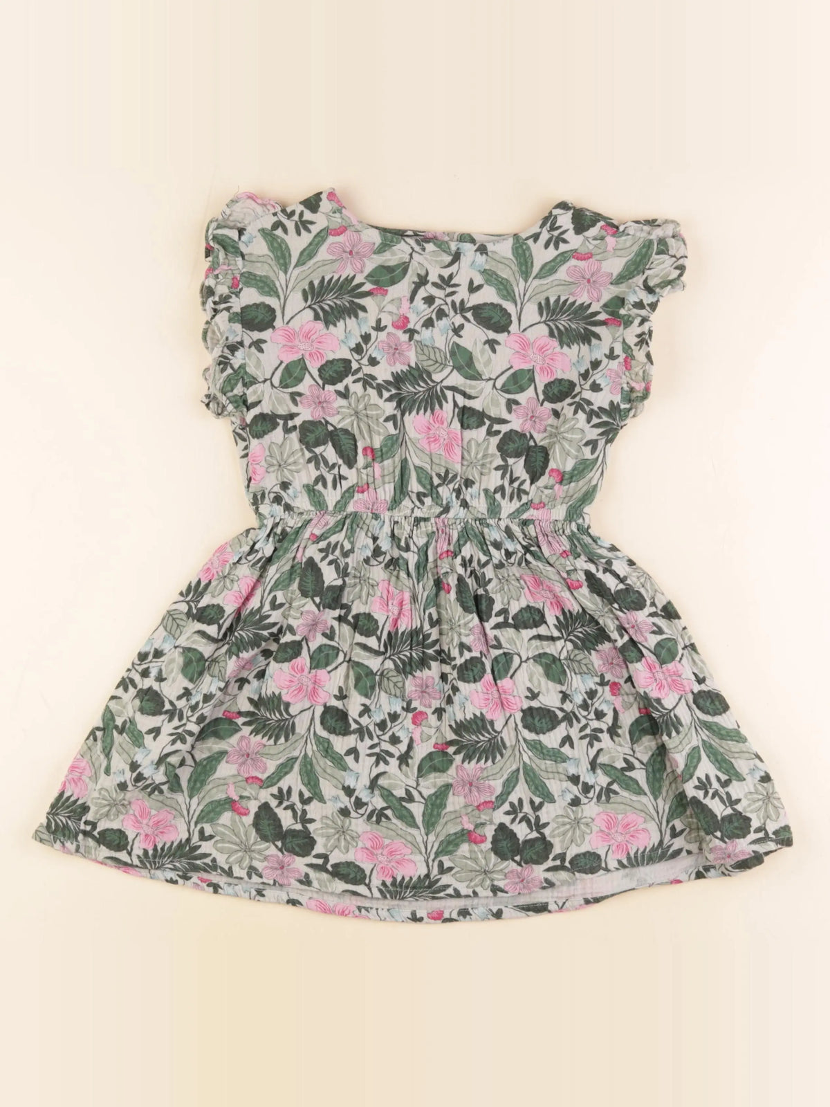 Vertbaudet - robe vert - 6 ans