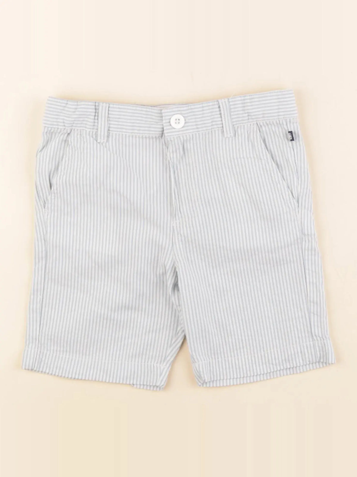 Petit Bateau - short bleu - 4 ans