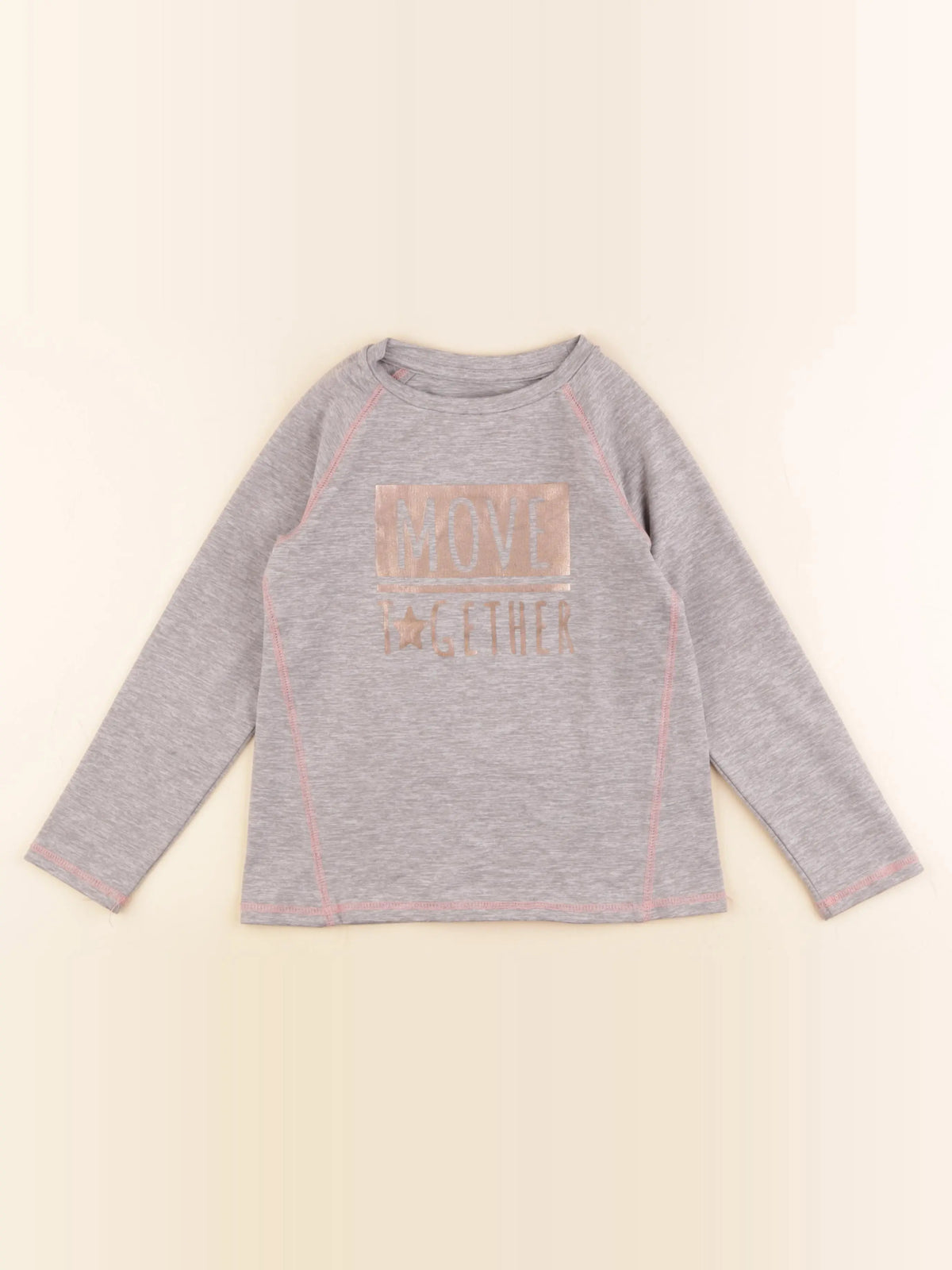 Vertbaudet - tee-shirt de sport gris - 6 ans
