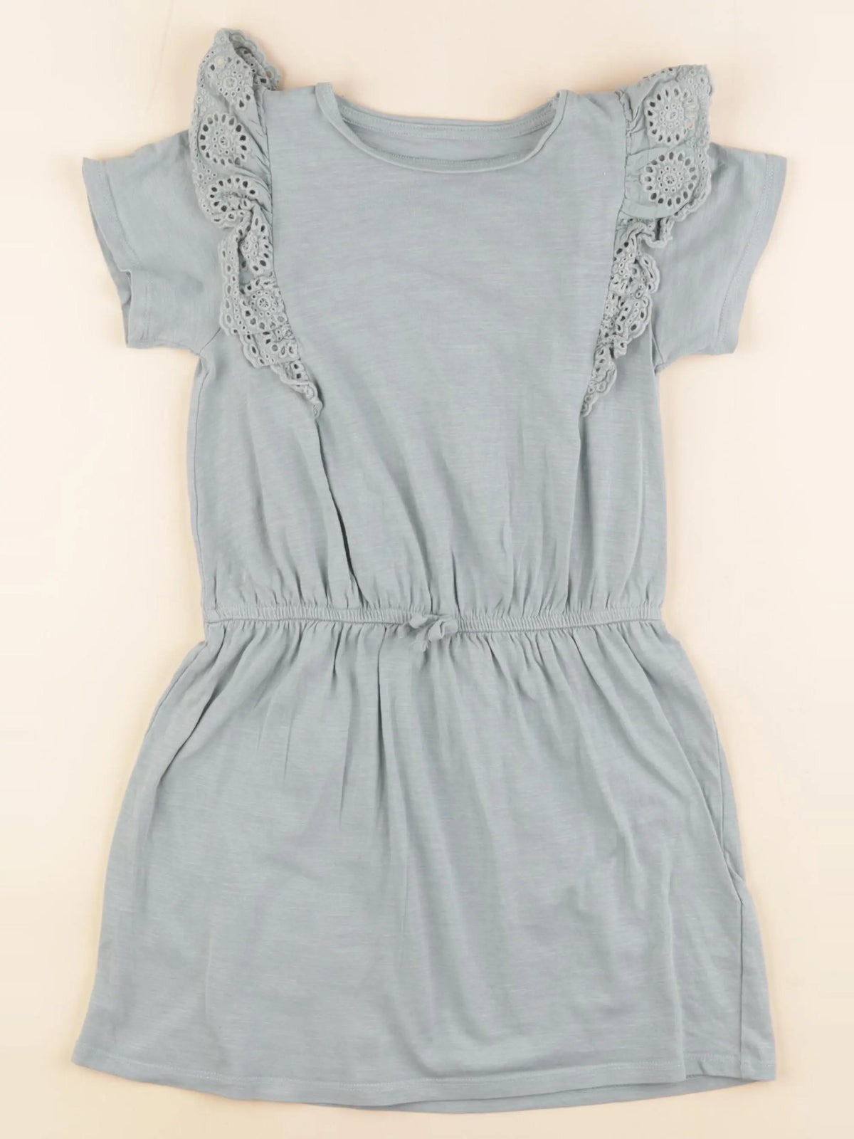 Vertbaudet - robe vert - 8 ans