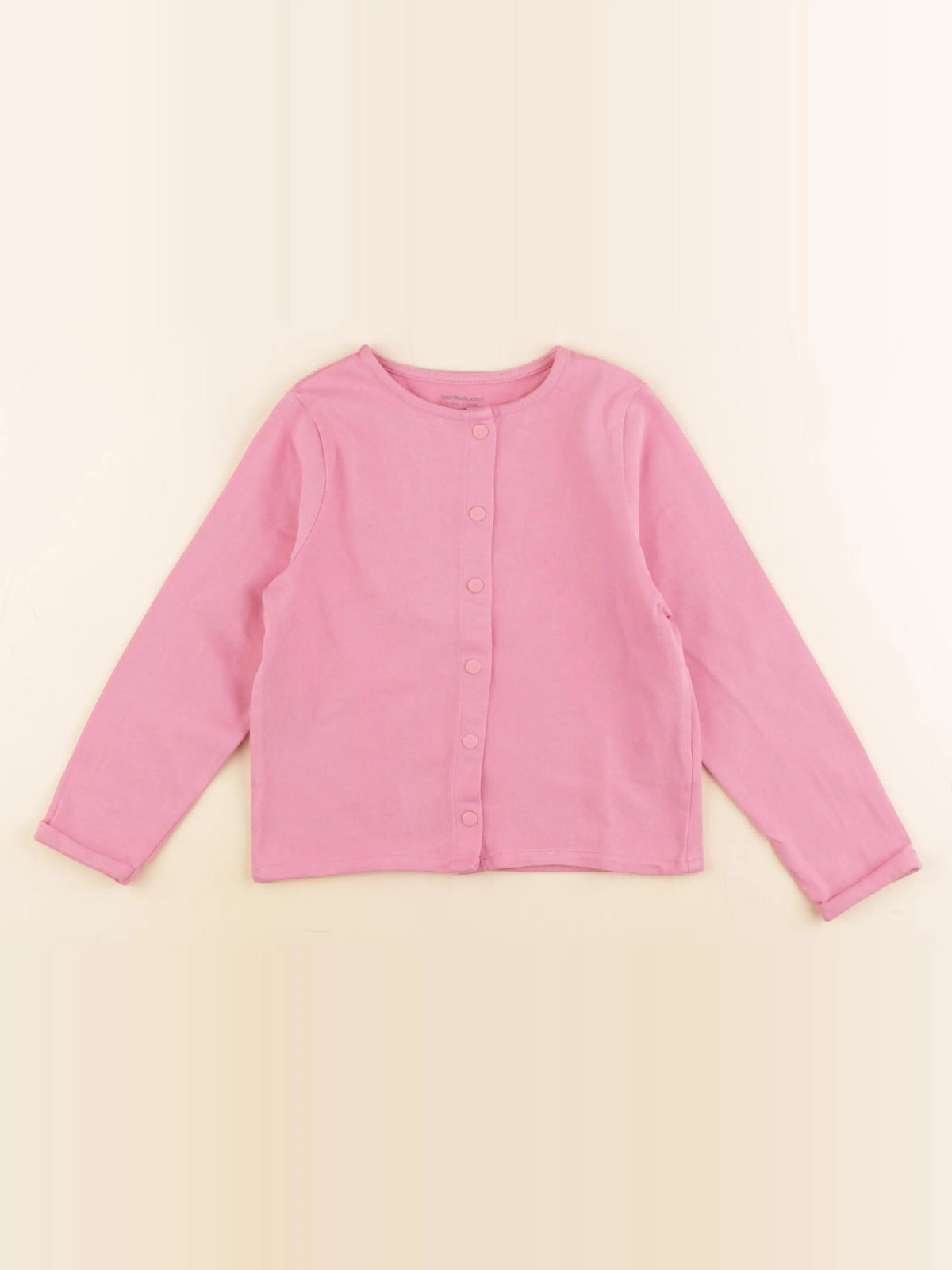 Vertbaudet - sweat rose - 6 ans