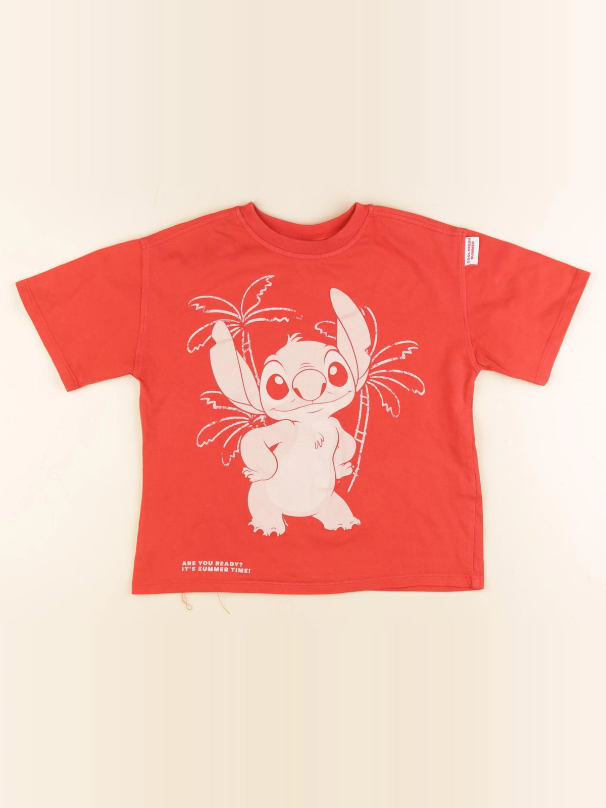 Zara - tee-shirt imprimé au dos orange - 6/7 ans