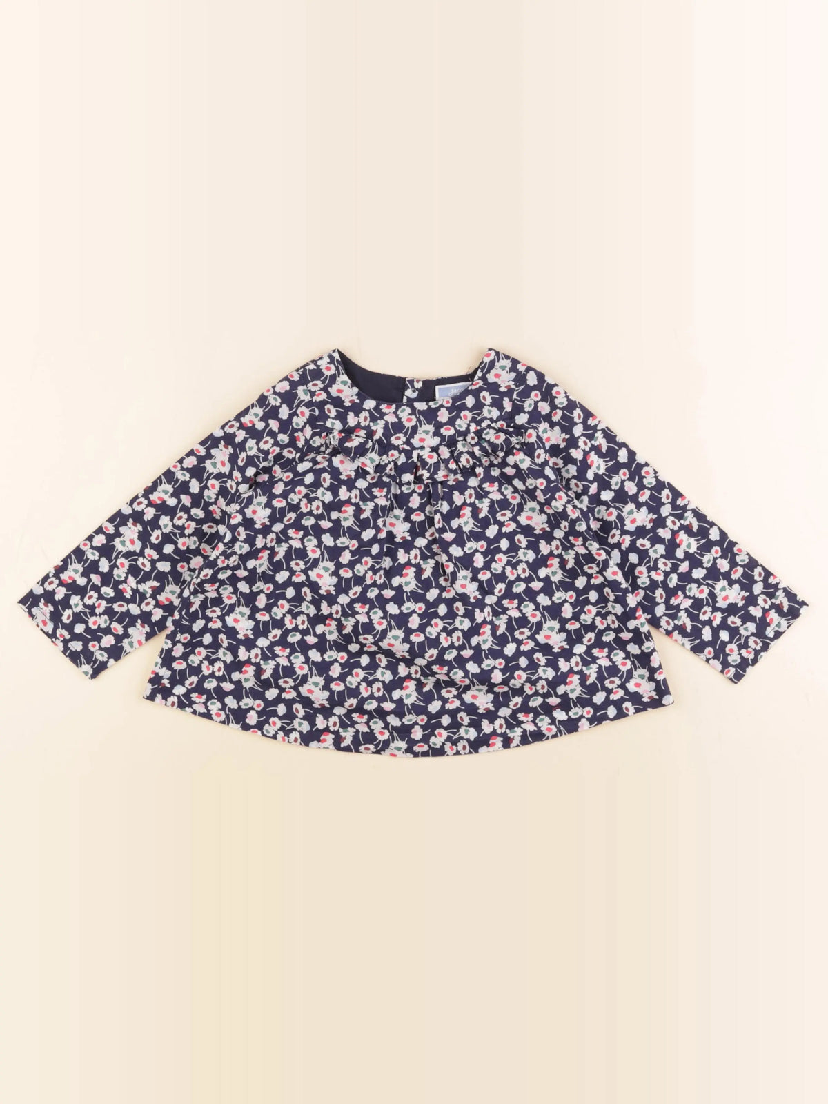 Jacadi - blouse liberty bleu - 2 ans