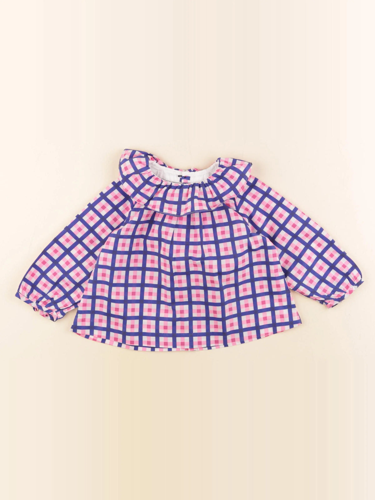 Jacadi - blouse bleu, rose - 2 ans