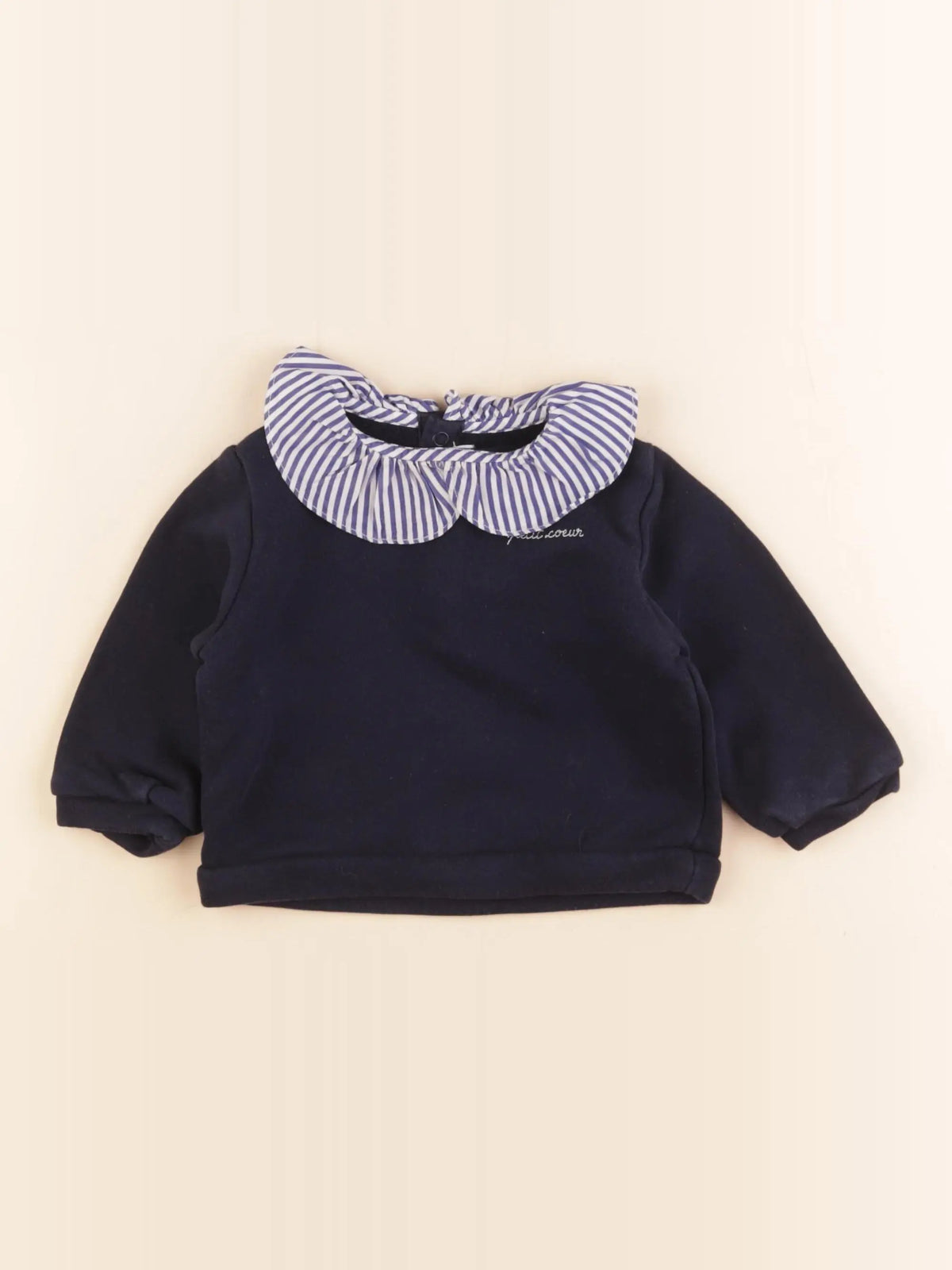Jacadi - sweat bleu - 12 mois