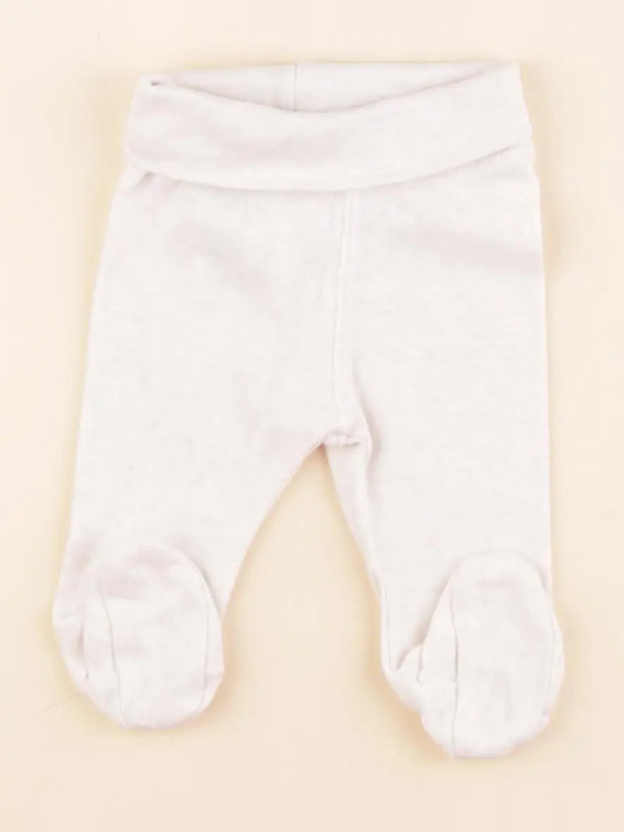 H&M - legging beige - 0/1 mois