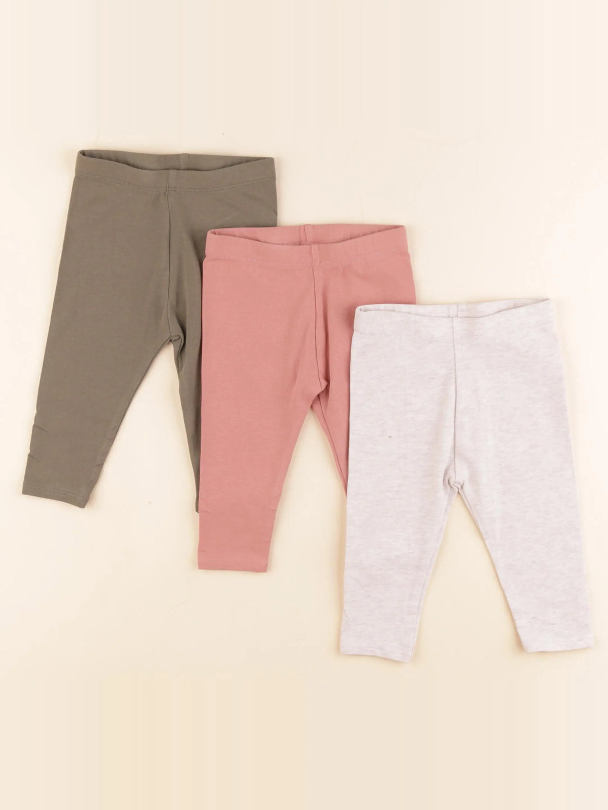 Vertbaudet - lot de 3 leggings multicolore - 6 mois