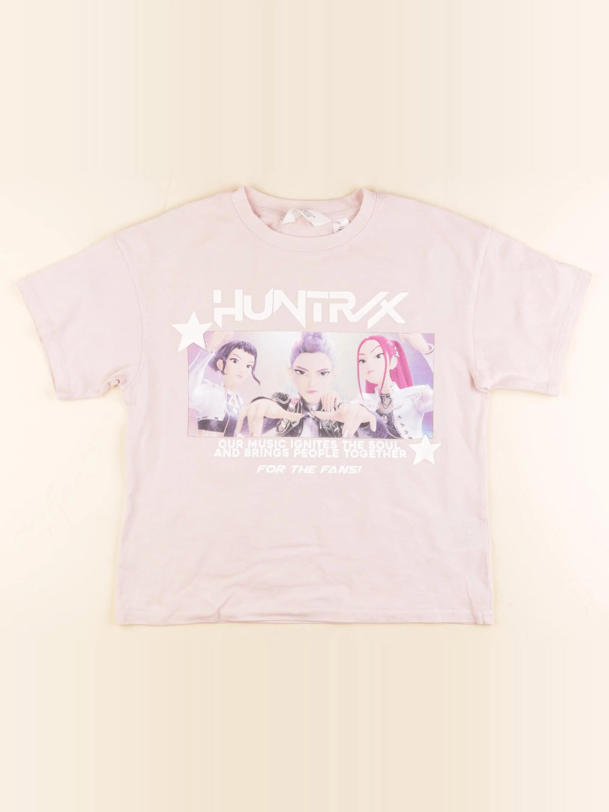 H&M - tee-shirt imprimé au dos rose - 12/14 ans