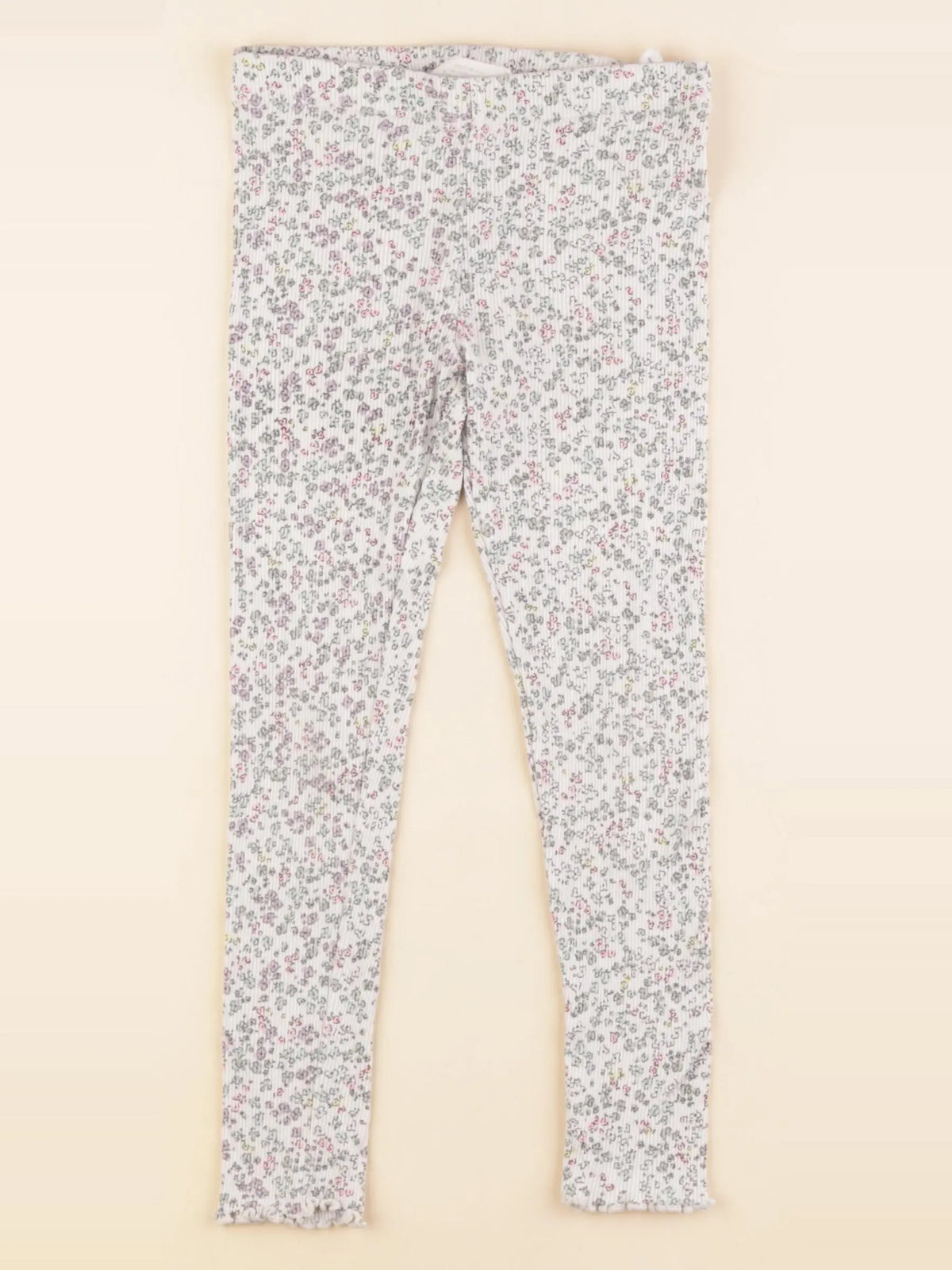 H&M - legging beige - 4/5 ans
