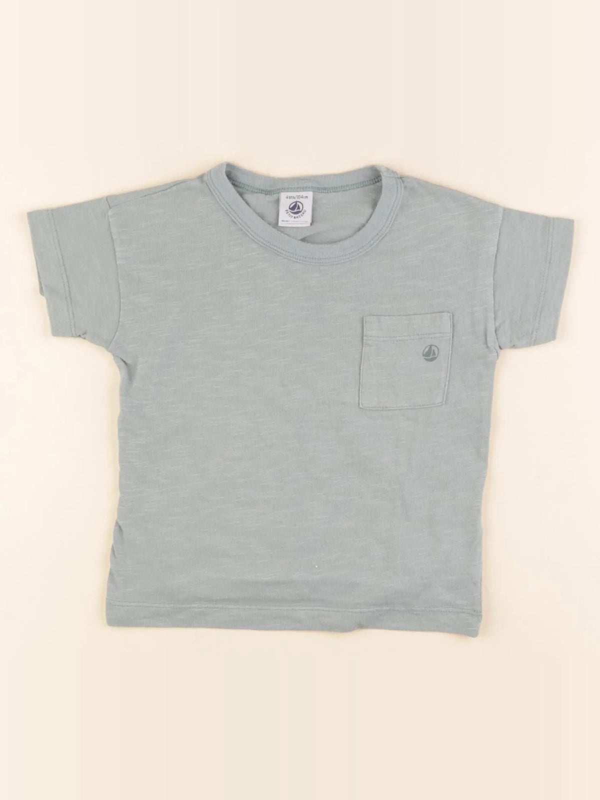 Petit Bateau - tee-shirt vert - 4 ans