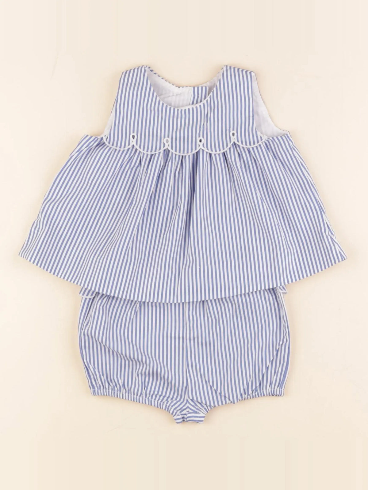 Jacadi - ensemble bleu - 6 mois