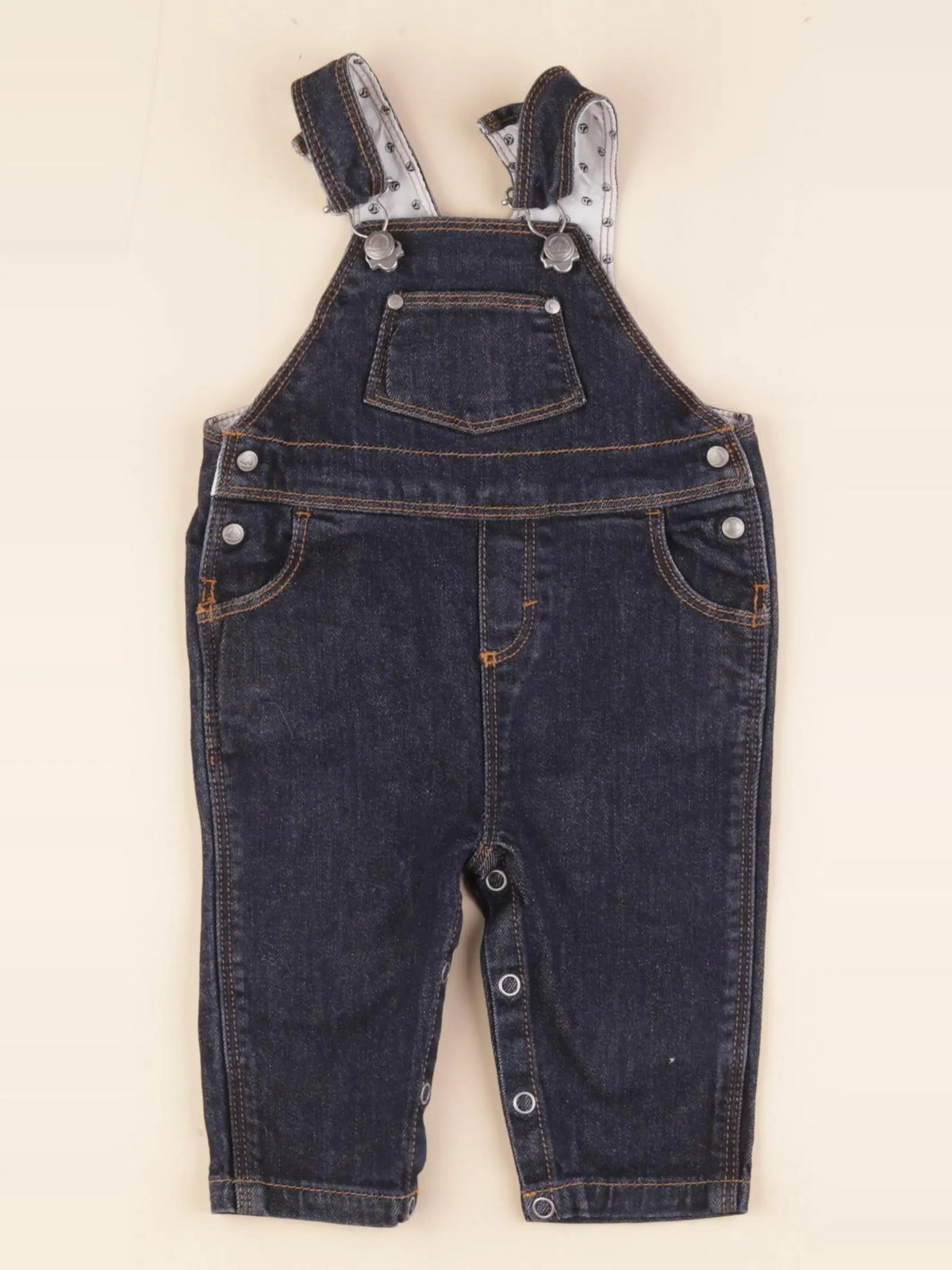 Petit Bateau - salopette bleu - 3 mois