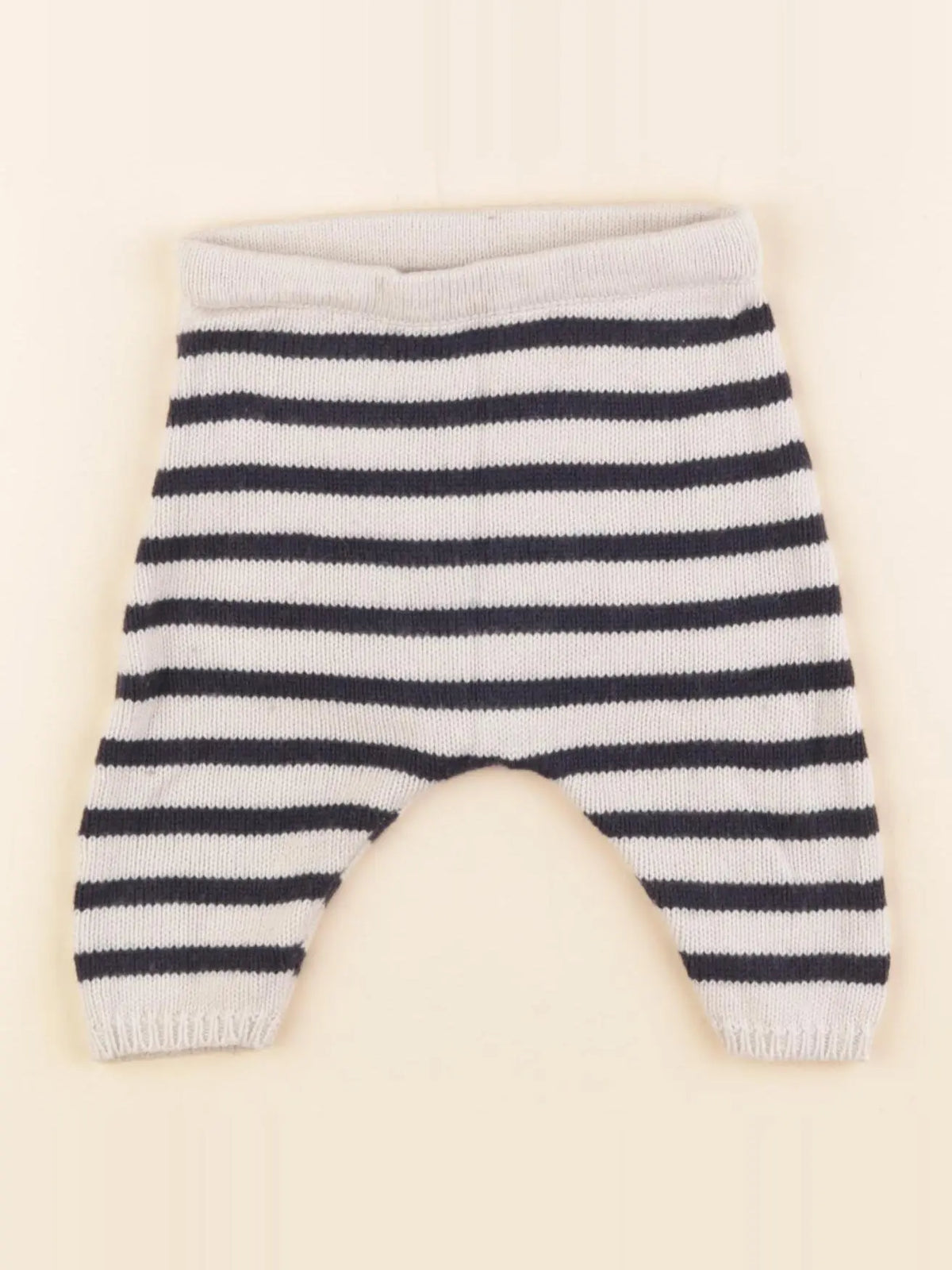 Petit Bateau - pantalon beige, bleu - 1 mois