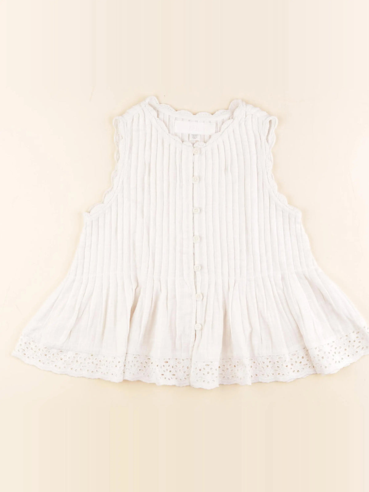 Zara - blouse blanc - 8/9 ans