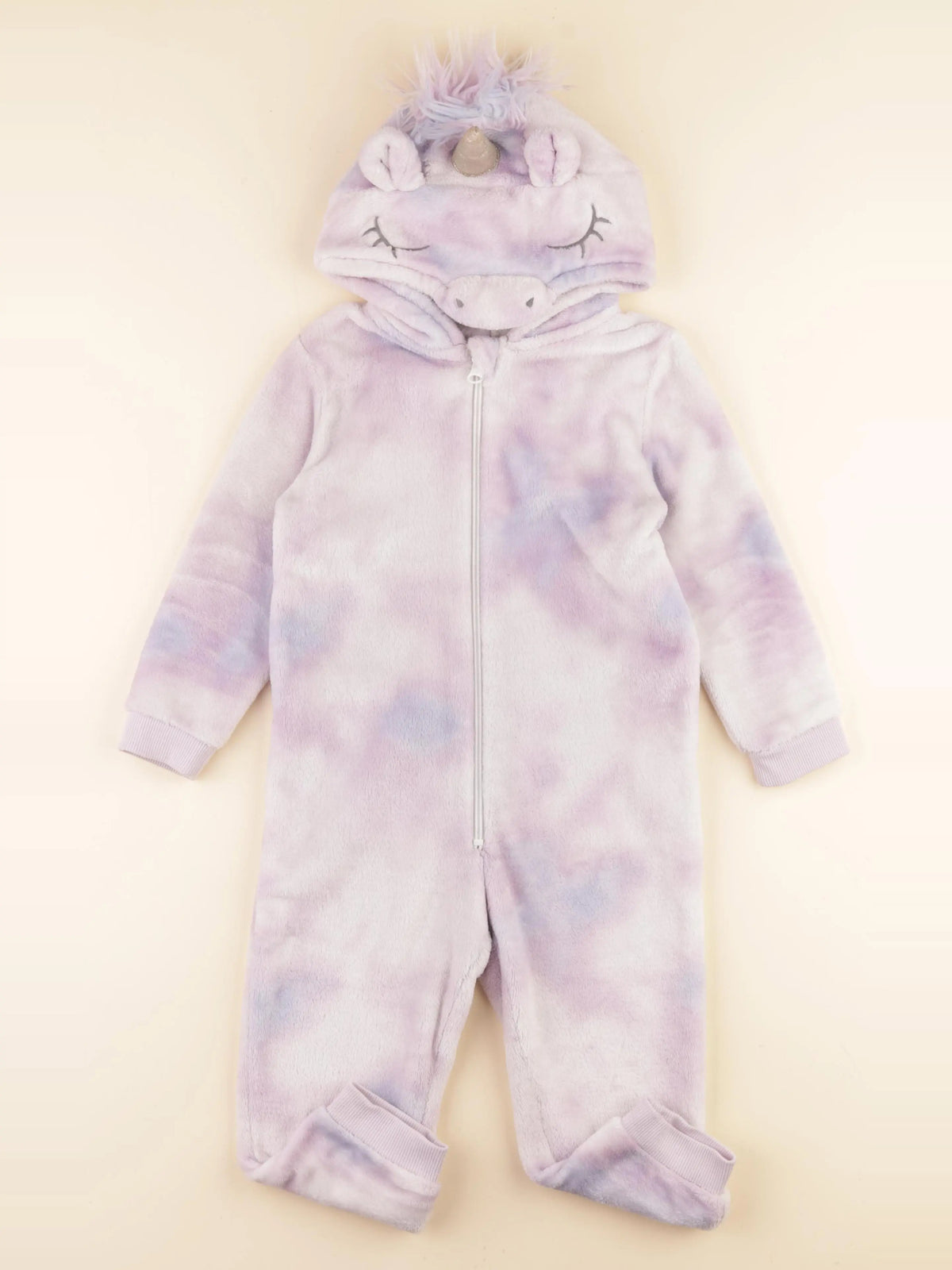 Vertbaudet - sur-pyjama violet, or - 4 ans