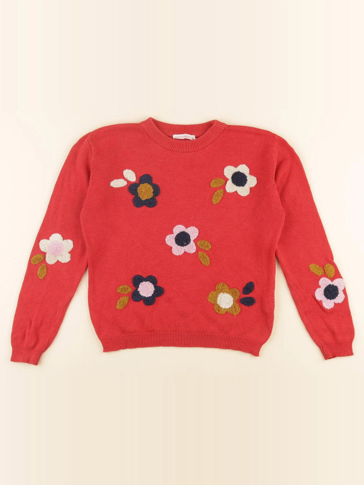 Monoprix - pull rouge - 8 ans