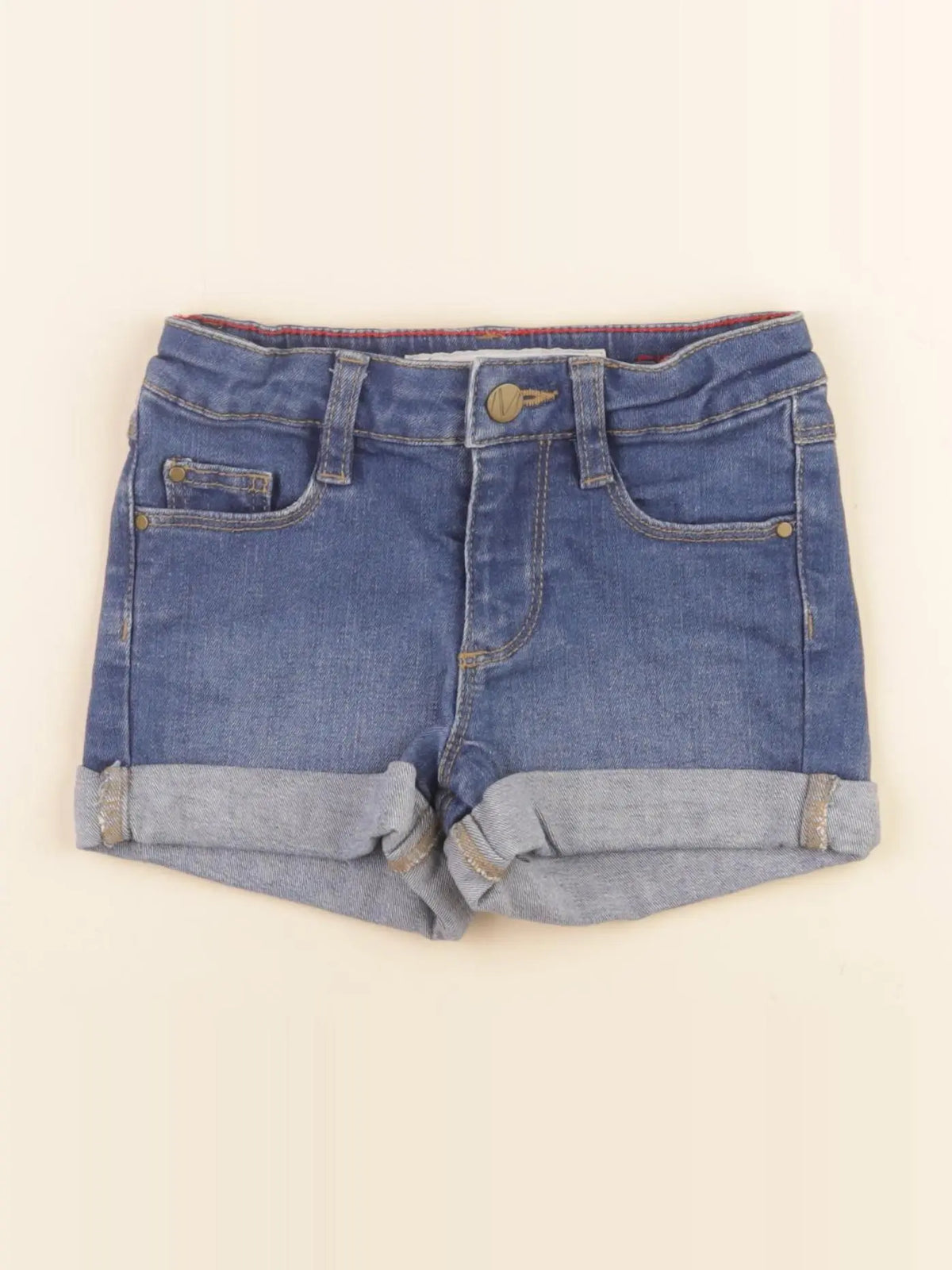 Monoprix - short bleu - 4 ans