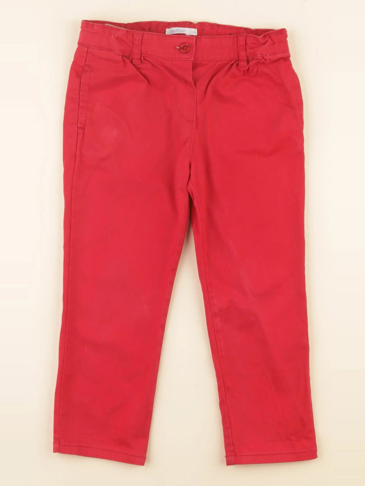 Boutchou - pantalon rouge - 3 ans