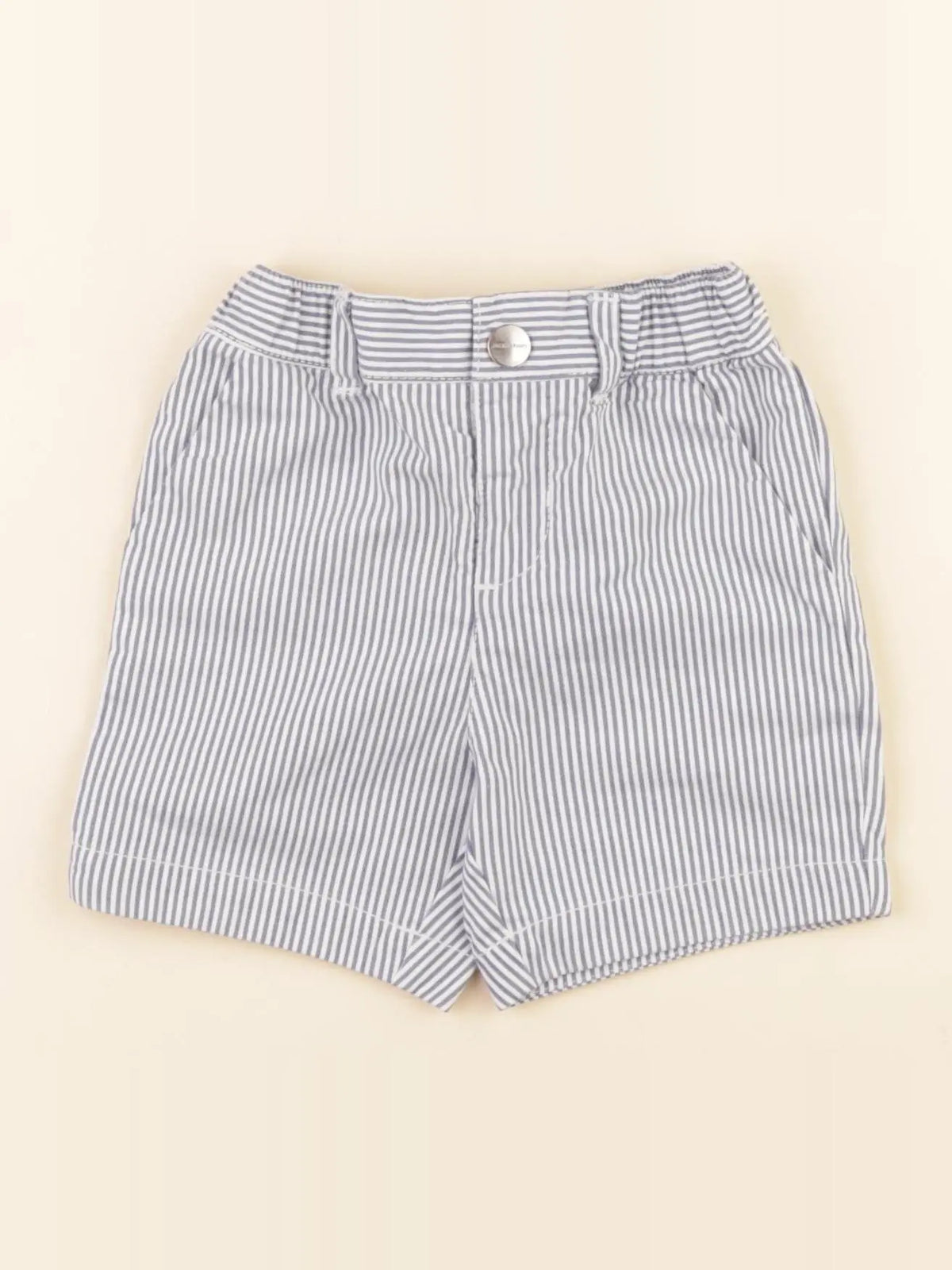 Jacadi - short blanc, bleu - 18 mois