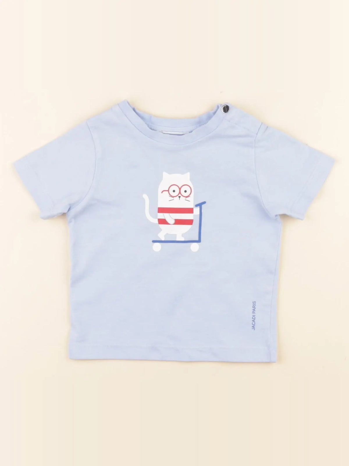 Jacadi - tee-shirt bleu - 12 mois