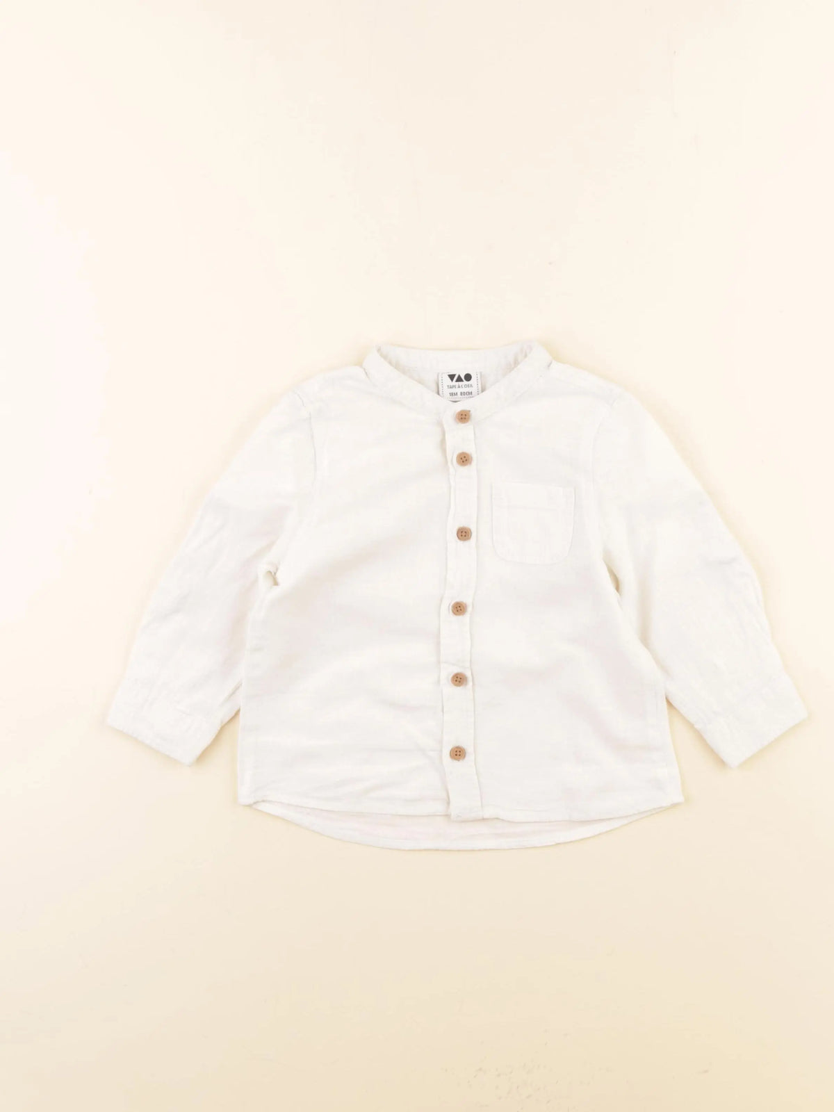 Tape à l'oeil - chemise blanc - 18 mois