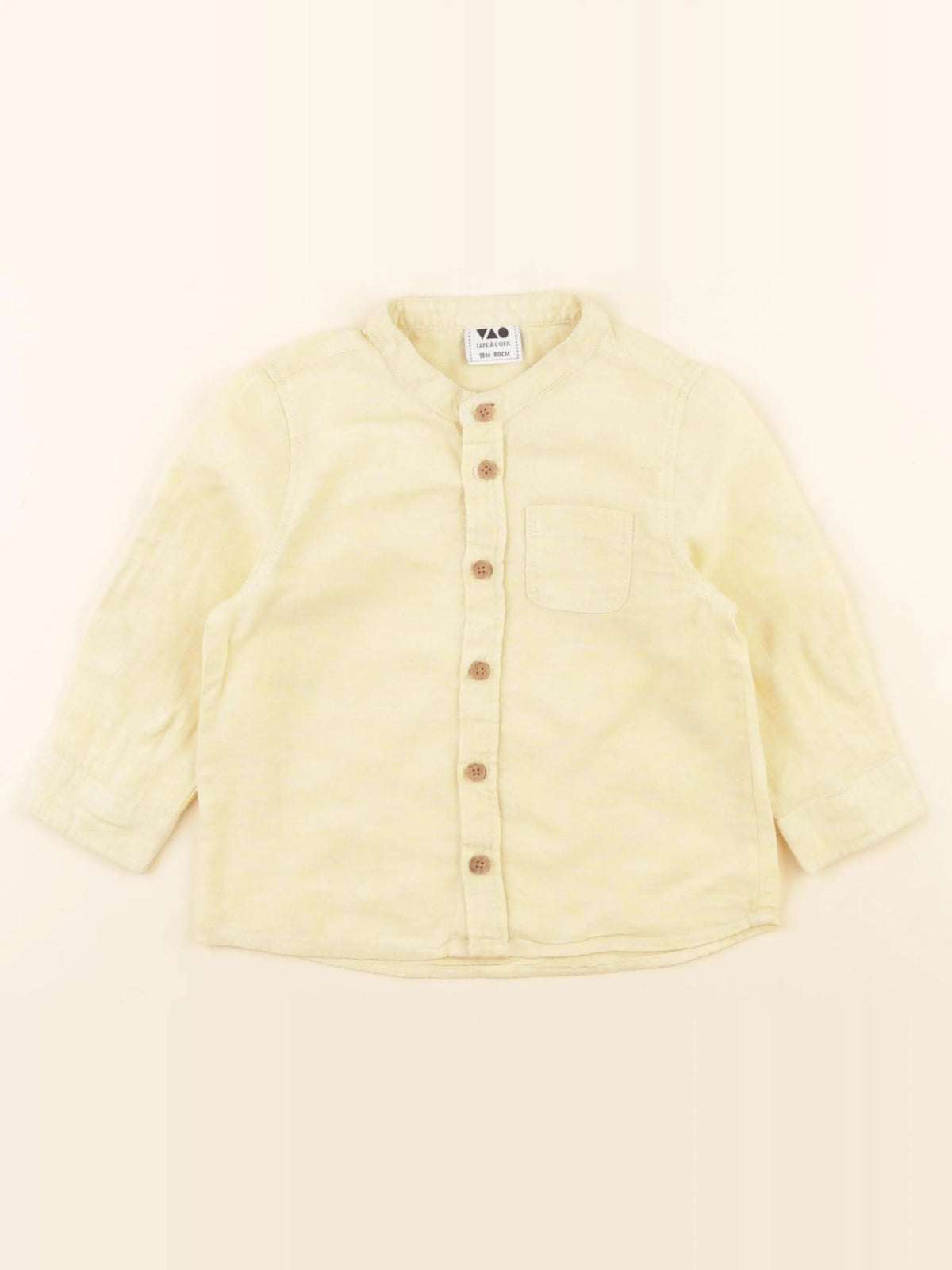 Tape à l'oeil - chemise jaune - 18 mois