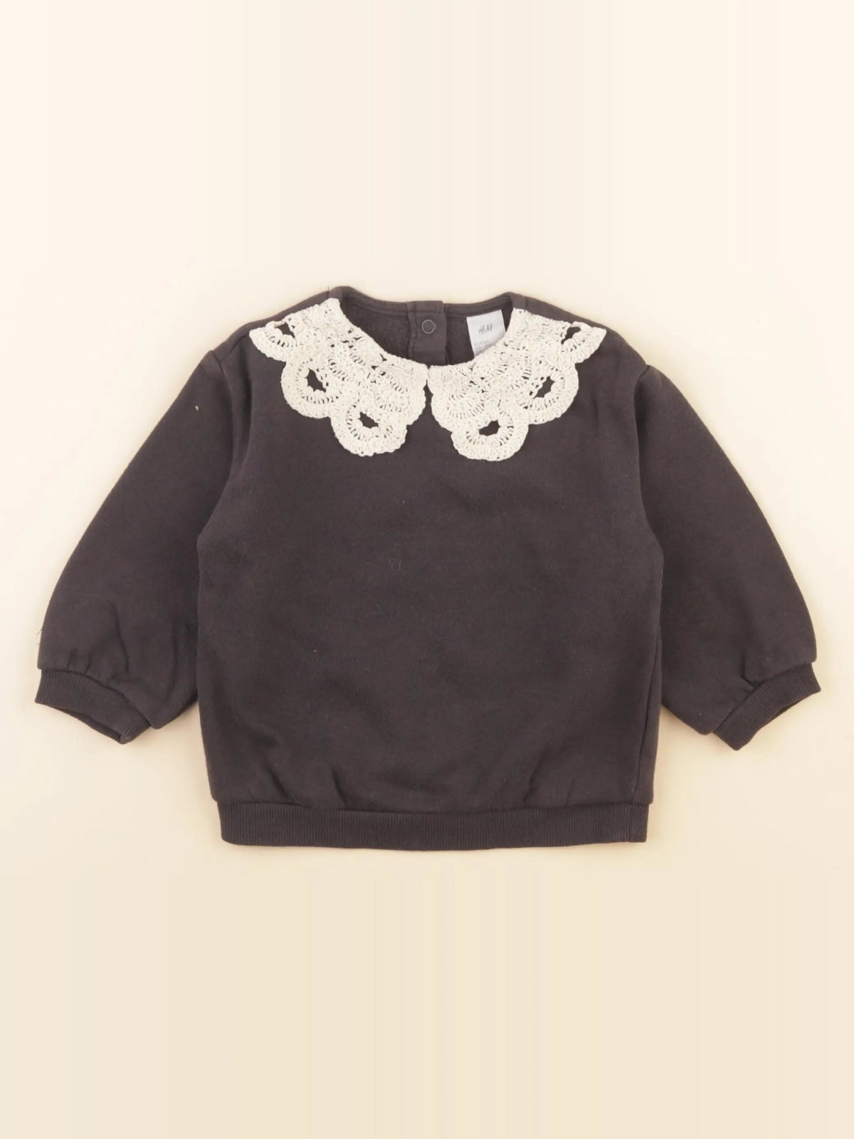 H&M - sweat gris - 9/12 mois
