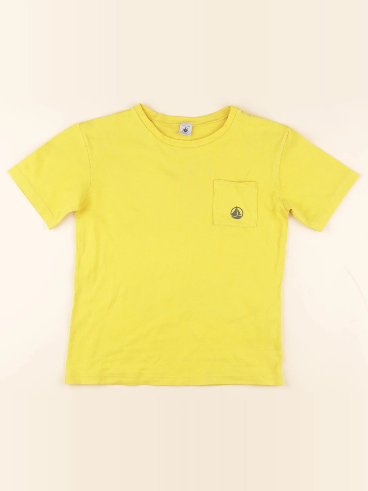 Petit Bateau - tee-shirt jaune - 10 ans