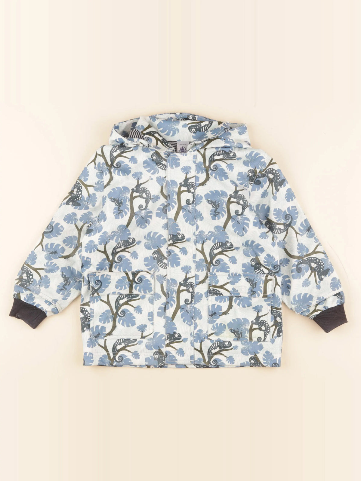 Petit Bateau - imperméable bleu - 3 ans
