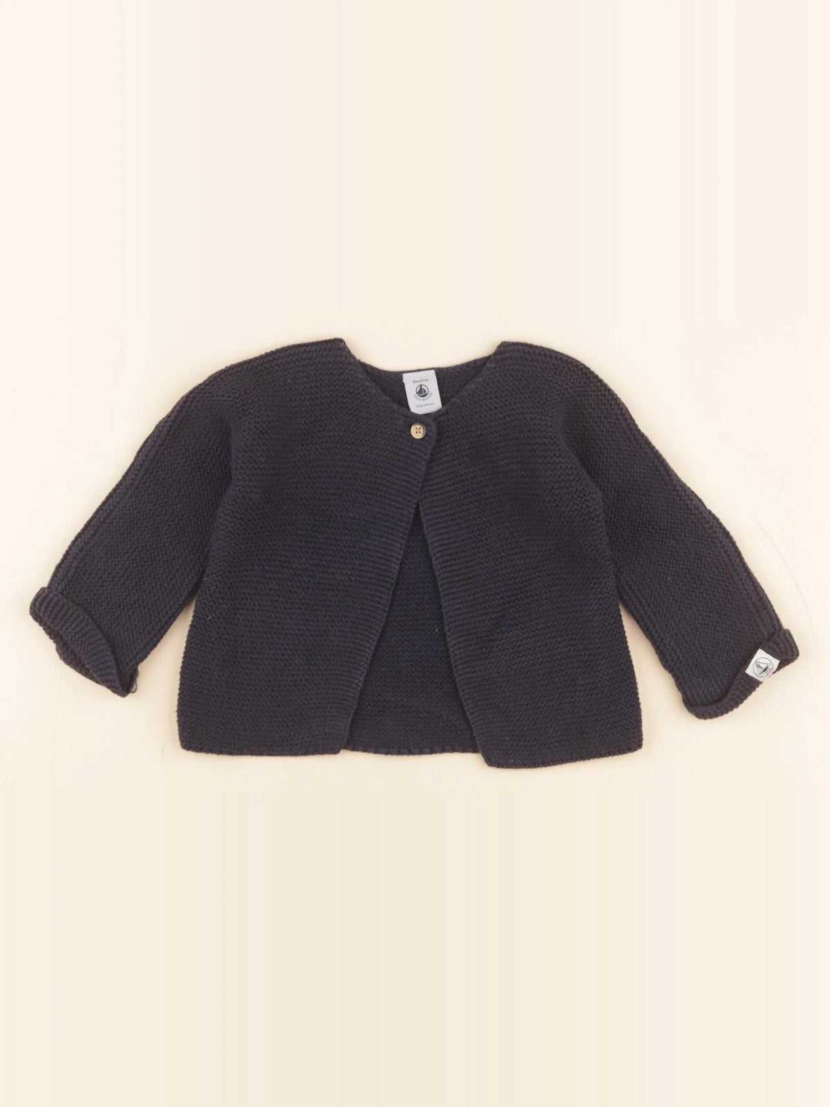 Petit Bateau - gilet bleu - 18 mois