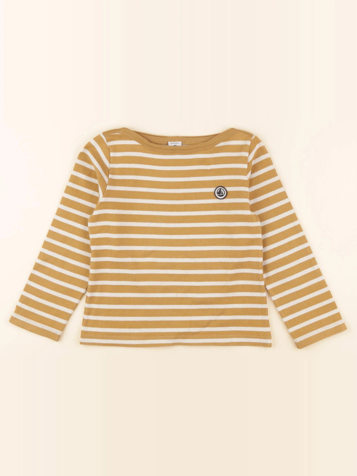 Petit Bateau - tee-shirt marron - 6 ans