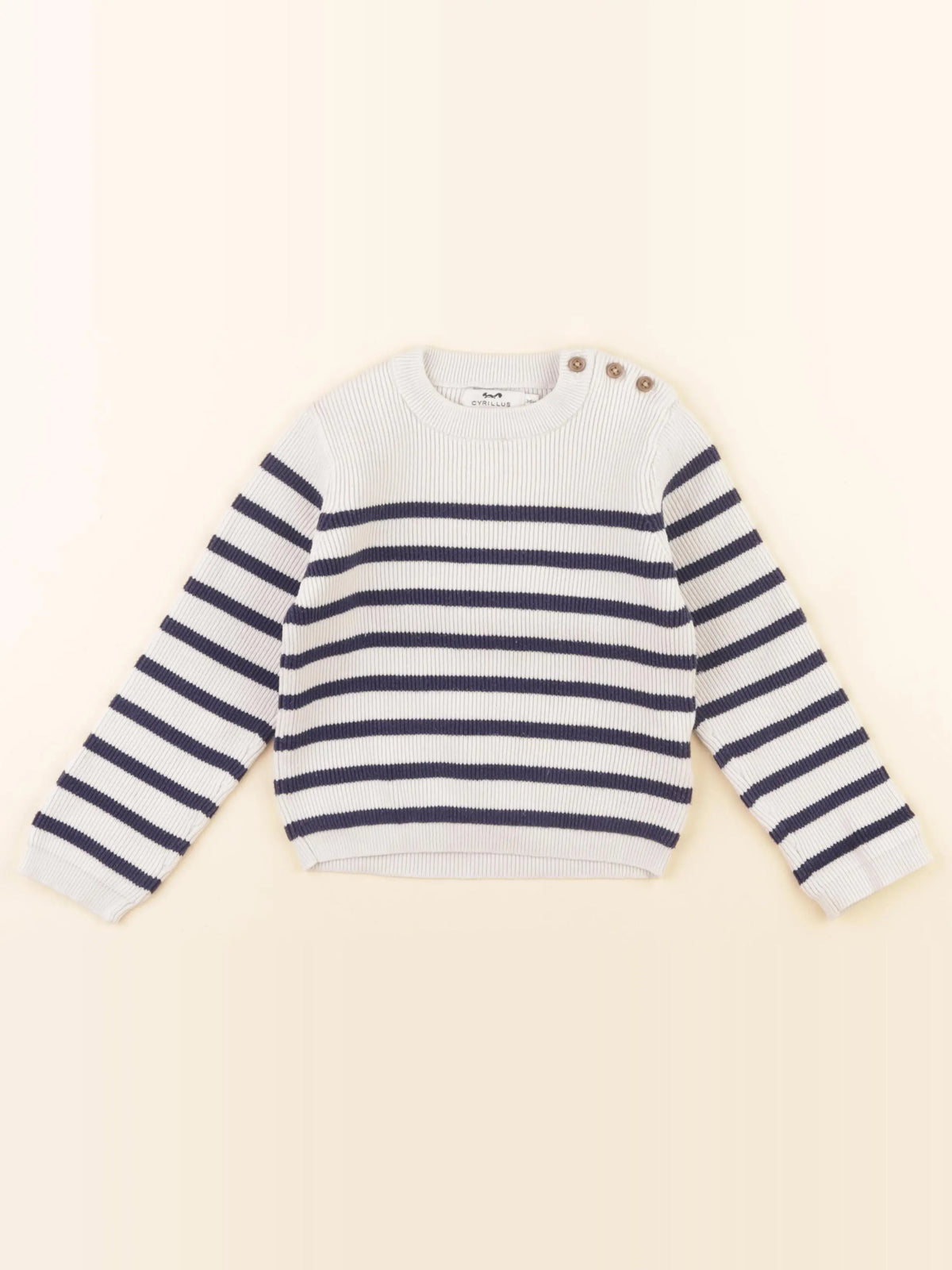 Cyrillus - pull bleu - 36 mois
