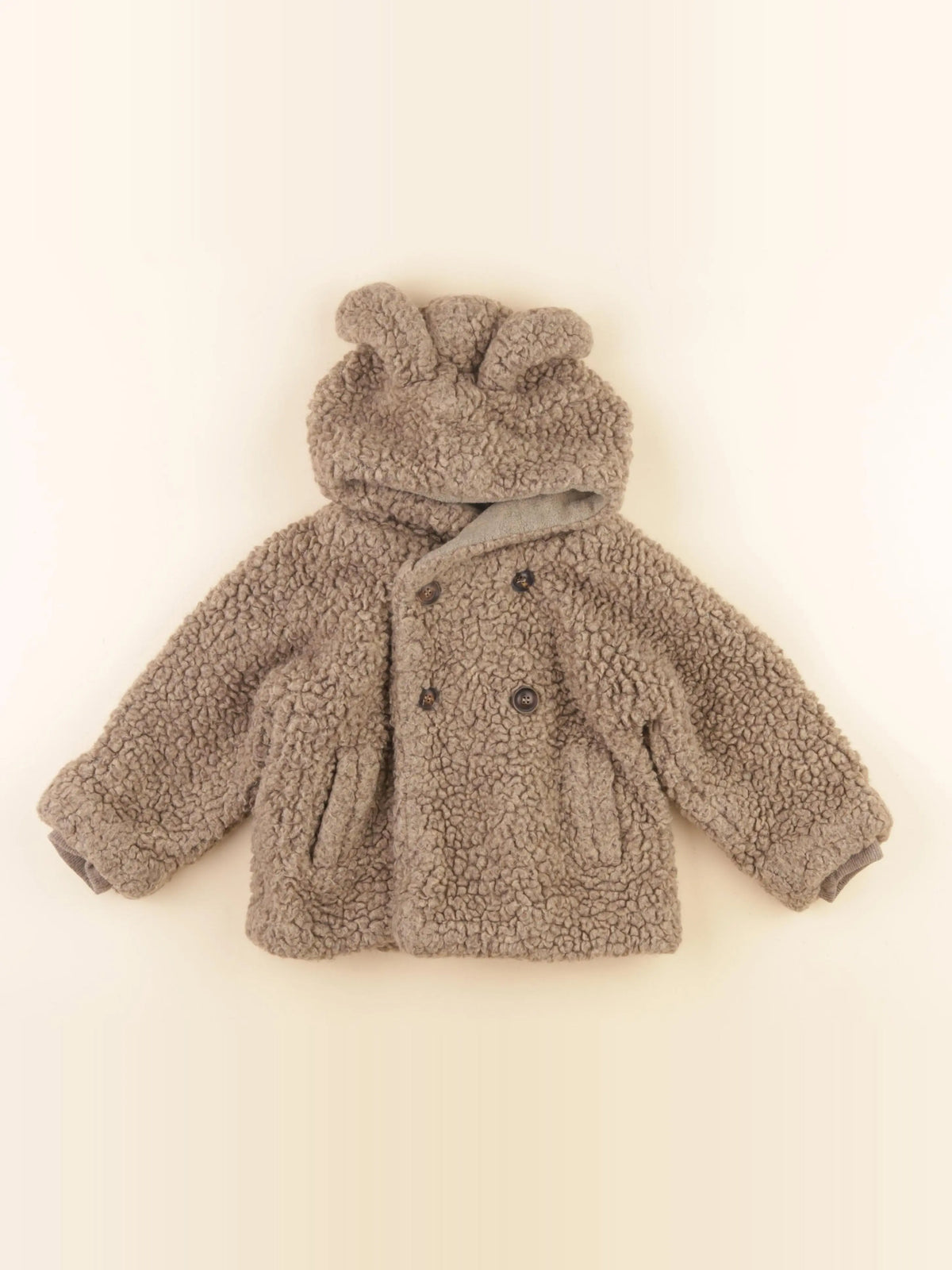1+ In the family - veste doublé marron - 24 mois
