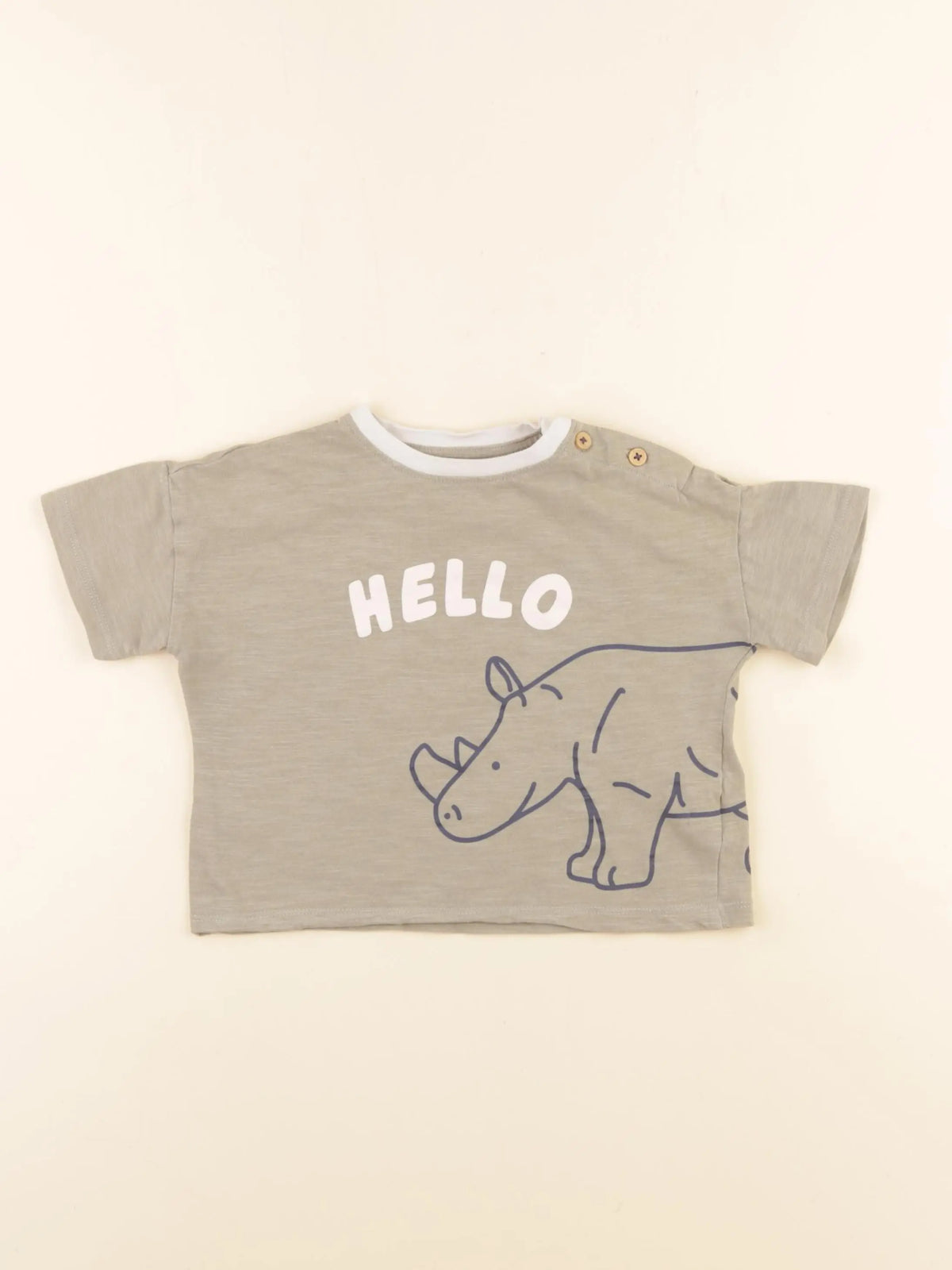 Boutchou - tee-shirt imprimé au dos vert - 12 mois