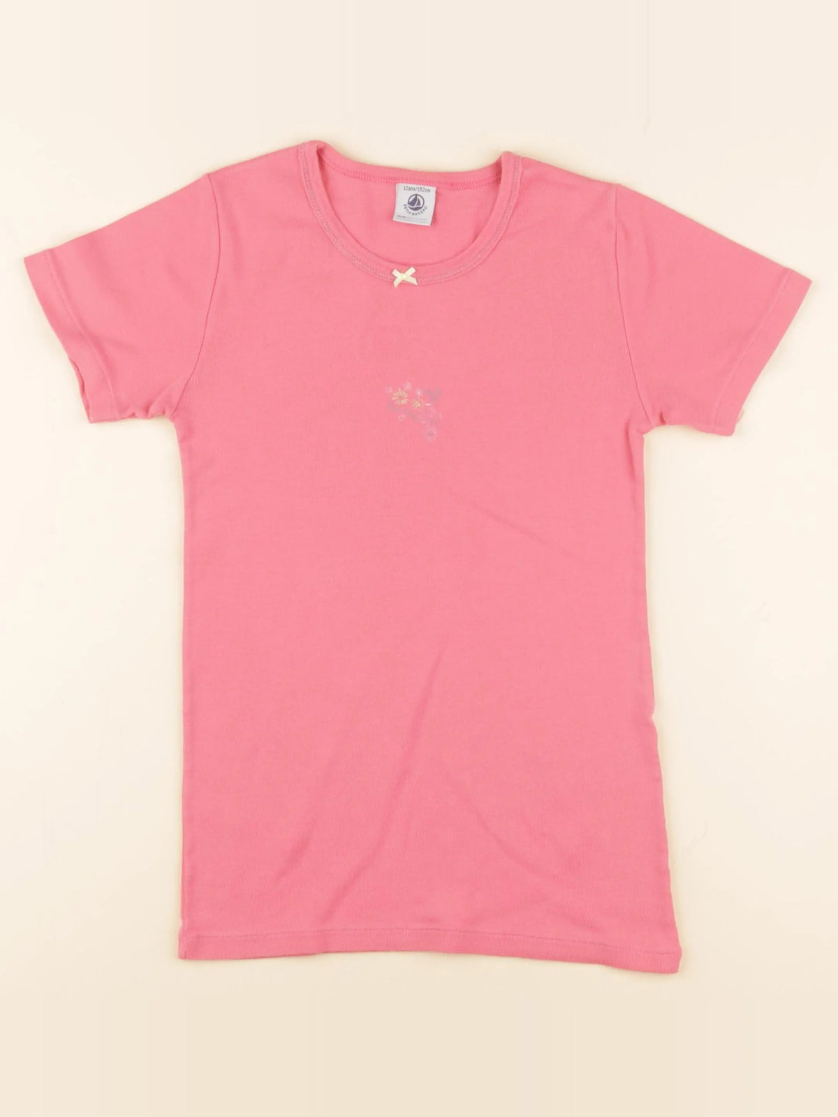Petit Bateau - maillot de corps rose - 12 ans