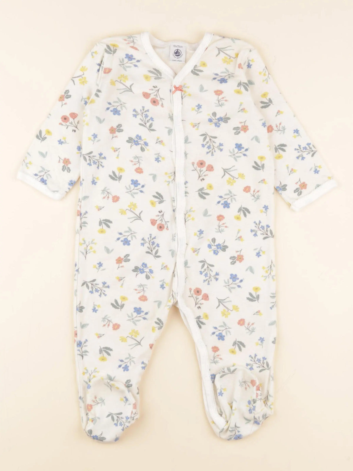 Petit Bateau - pyjama coton multicolore - 12 mois