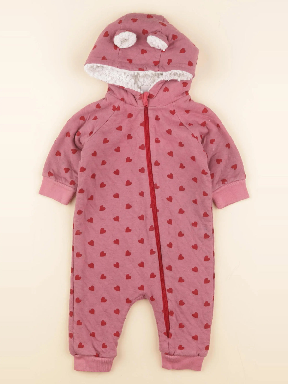 Petit Bateau - sur-pyjama rose - 6 mois