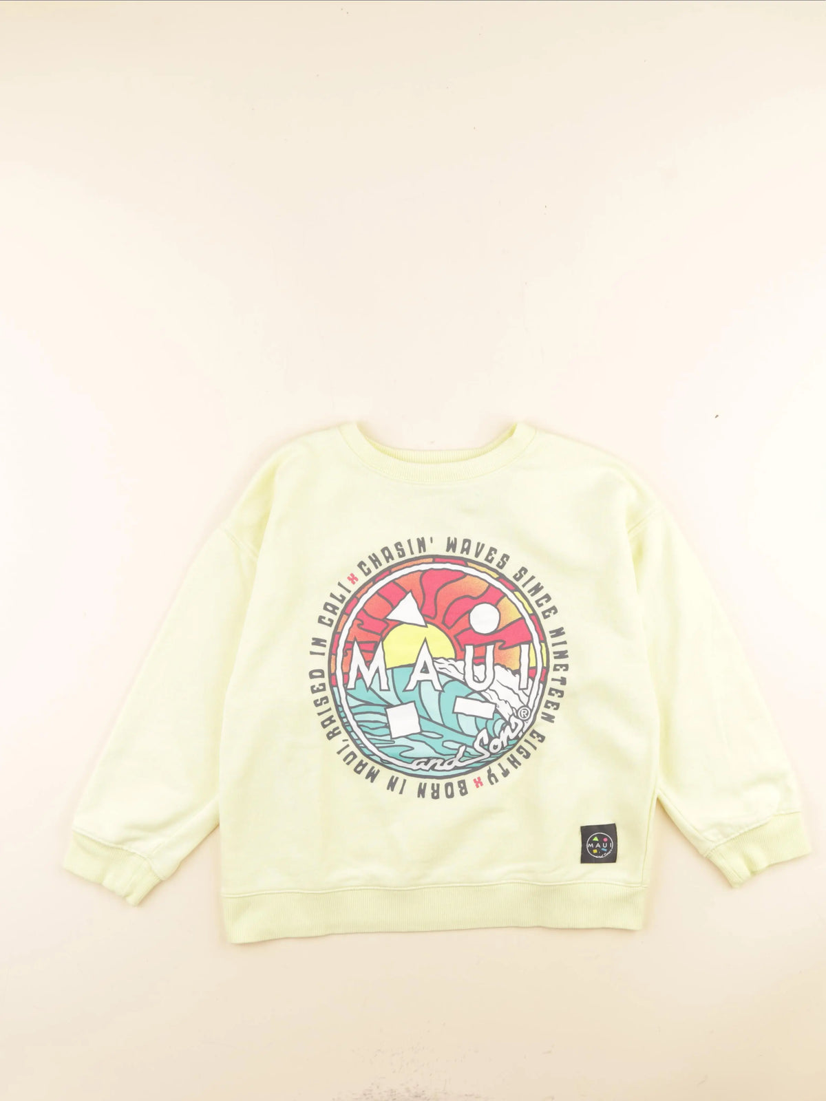 Zara - sweat jaune - 8/9 ans